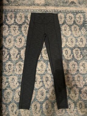 lululemon athletica Dark Heather Gray High-Rise Leggings - Ankle length